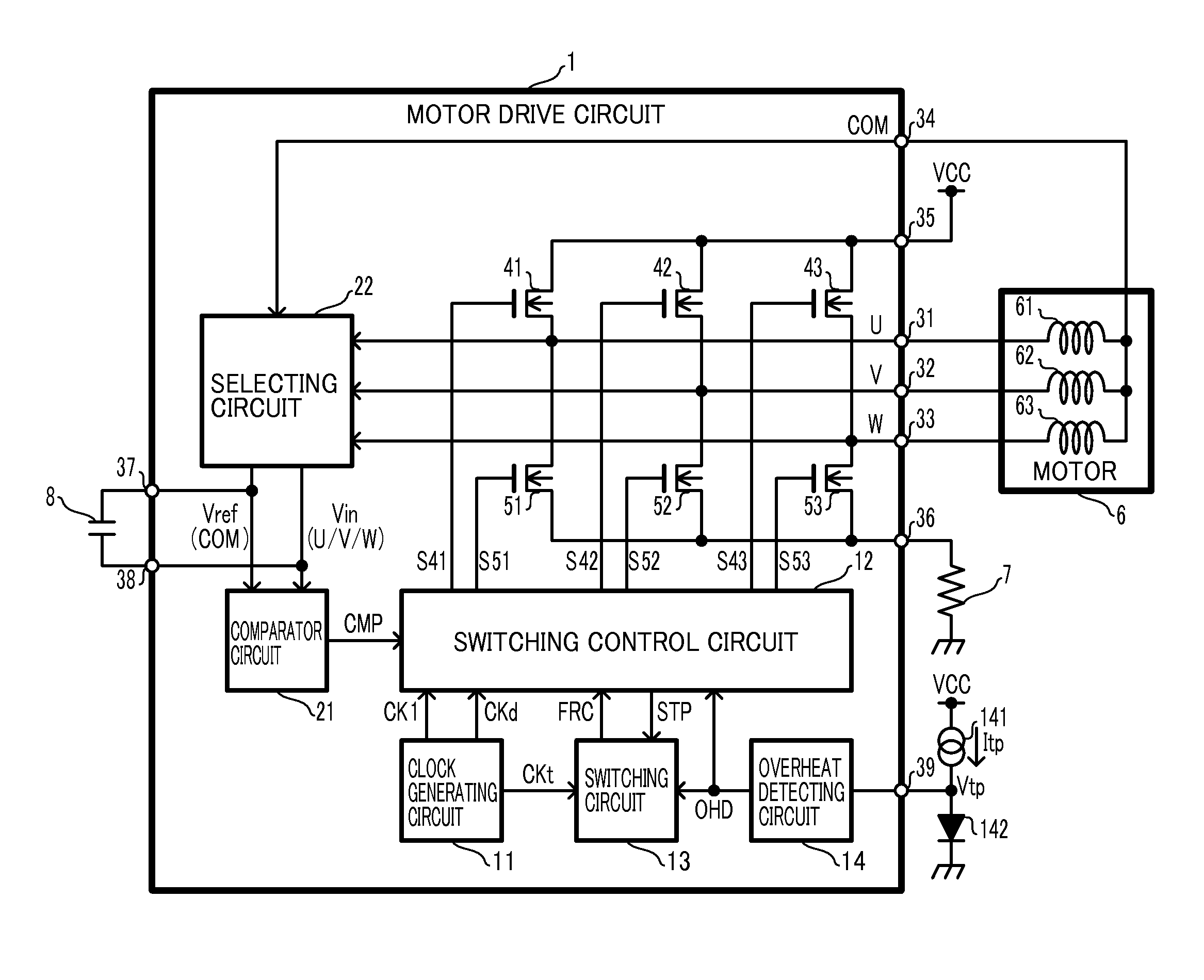 Motor drive circuit and illumination apparatus