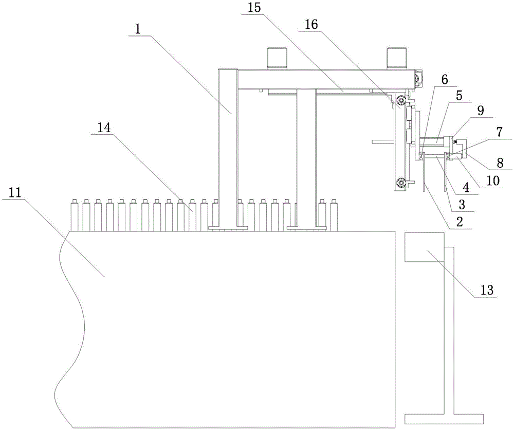 Glass bottle delivery device