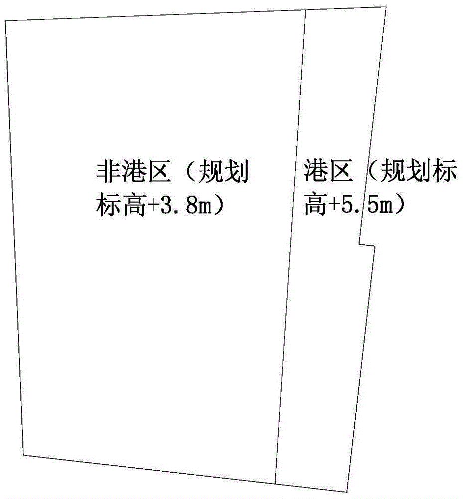 Blow-filling method and structure for controlling difference elevation of mud surface after treatment and unloading of soft foundation