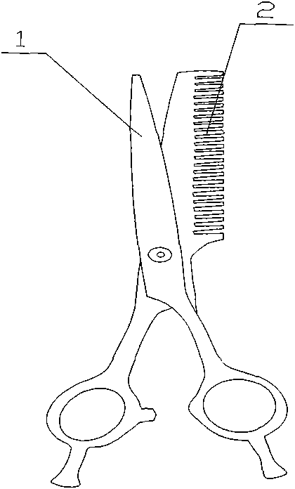 Composite comb scissors