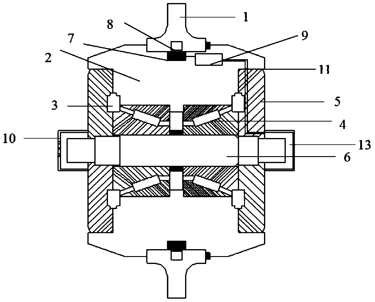 Magneto-rheological elastomer and piezoelectric hybrid control type shield hobbing cutter