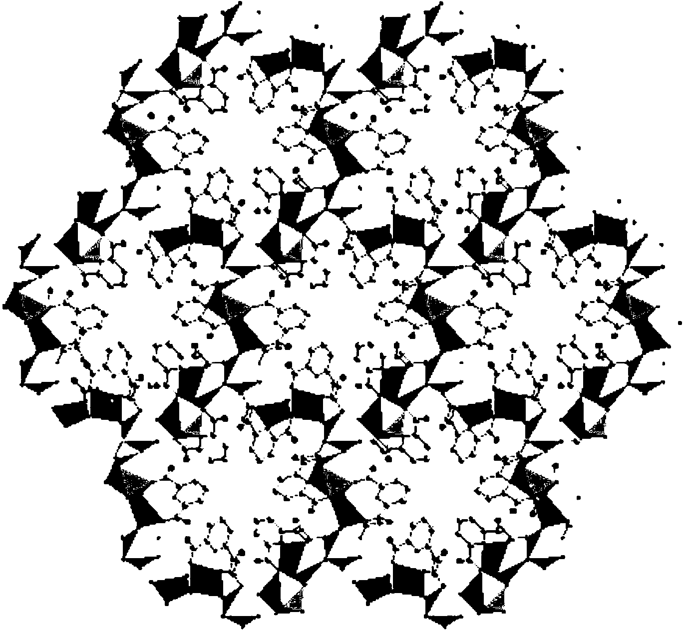 Three-dimensional indium coordination polymer containing mixed ligands and synthesis method and application thereof