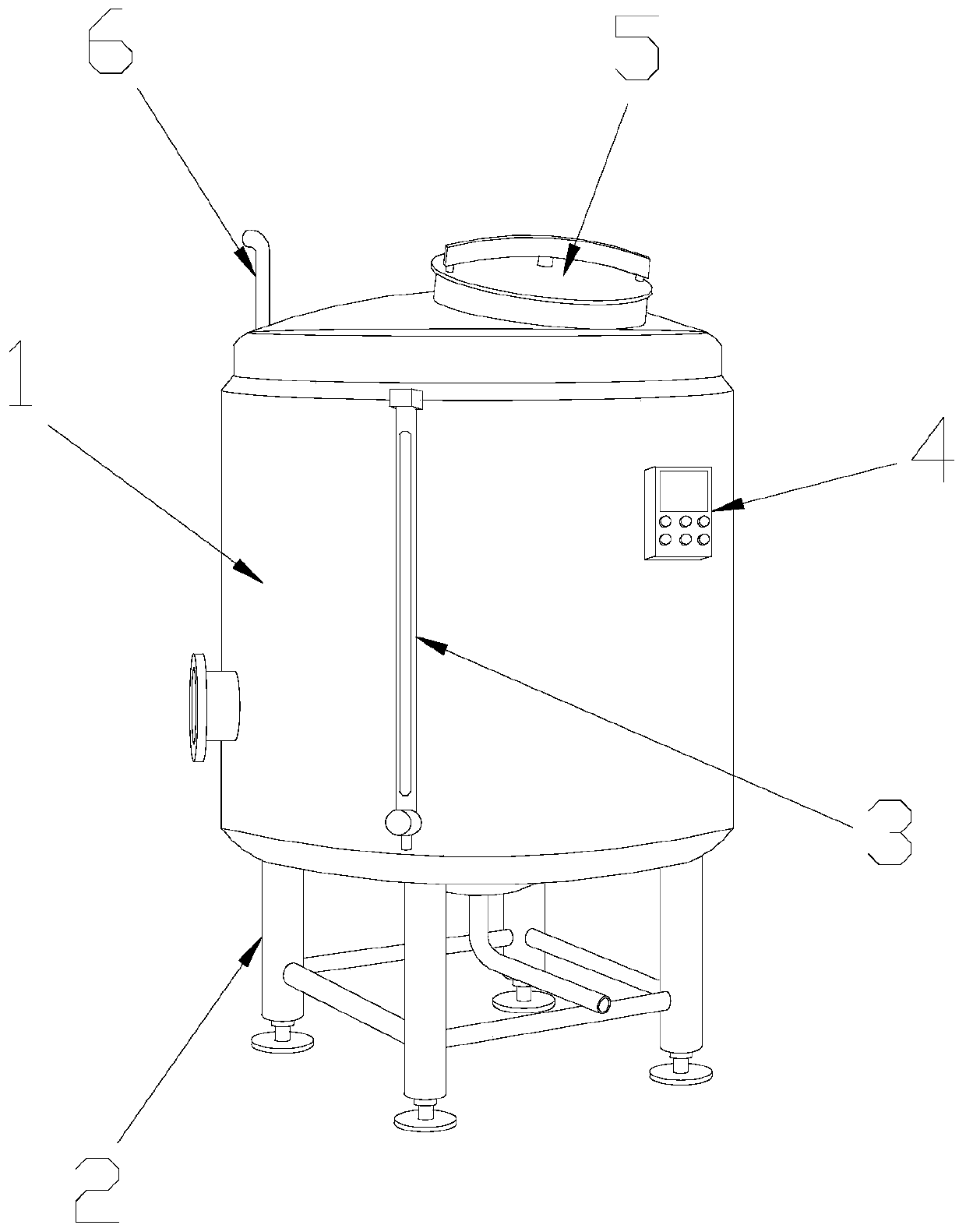 Liquid fermentation equipment capable of accelerating aging