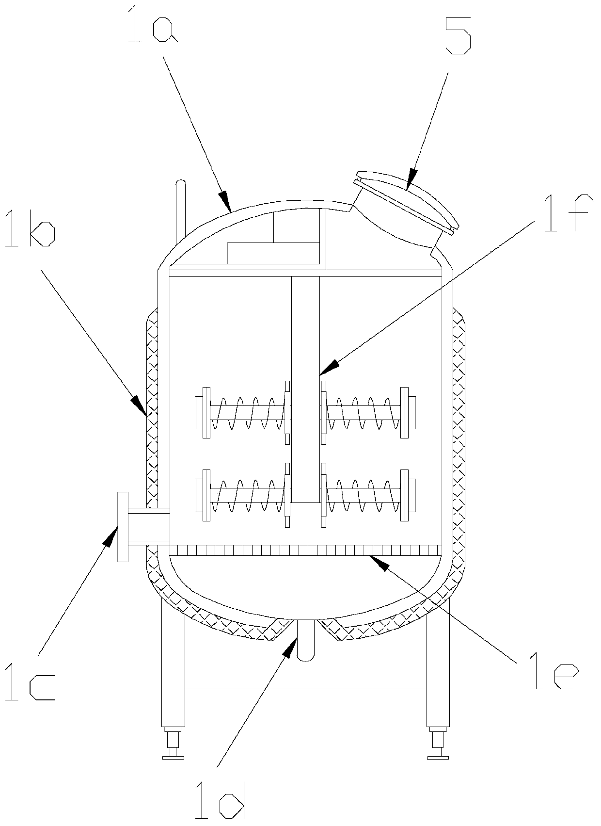 Liquid fermentation equipment capable of accelerating aging