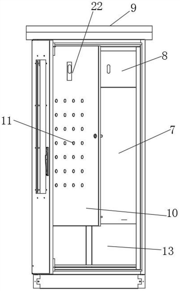 High-low voltage switch cabinet with wireless temperature measurement assembly