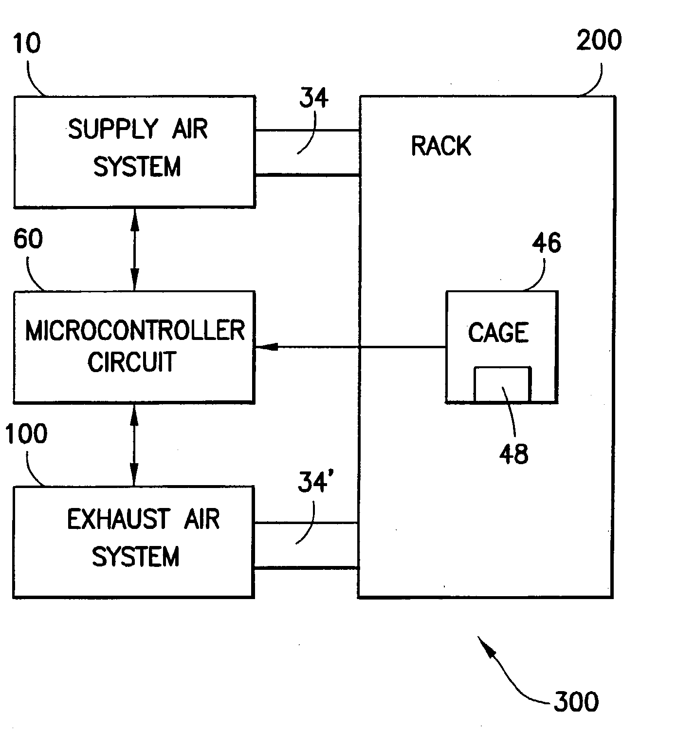 Air flow sensing and control for animal confinement system