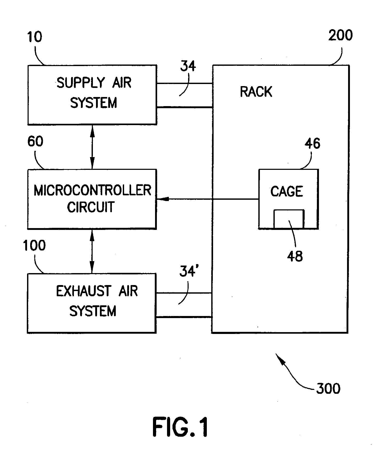 Air flow sensing and control for animal confinement system