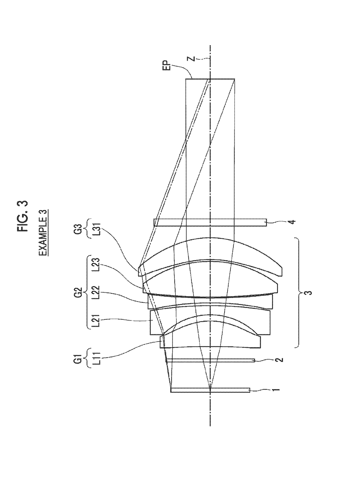 Ocular lens and imaging apparatus