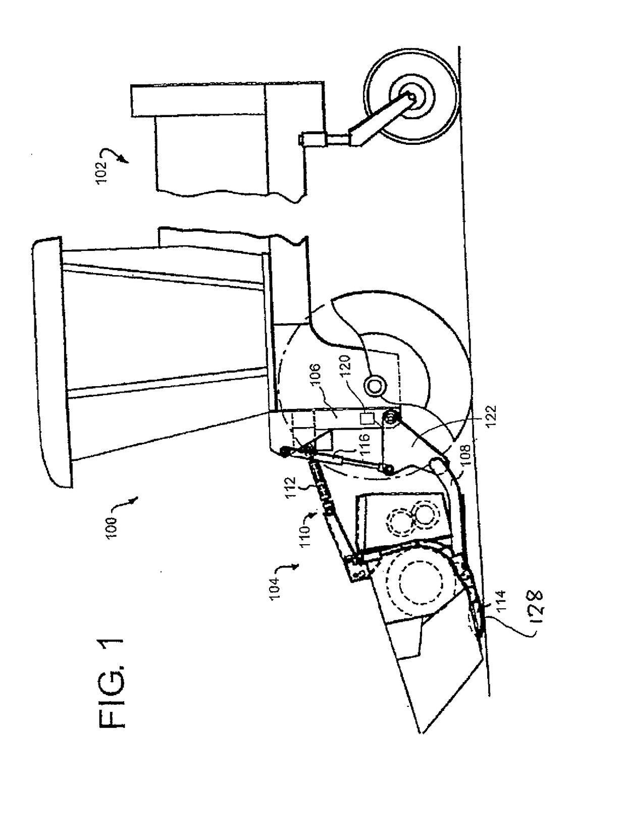 Crop Machine with an Electronically Controlled Hydraulic Cylinder Flotation System