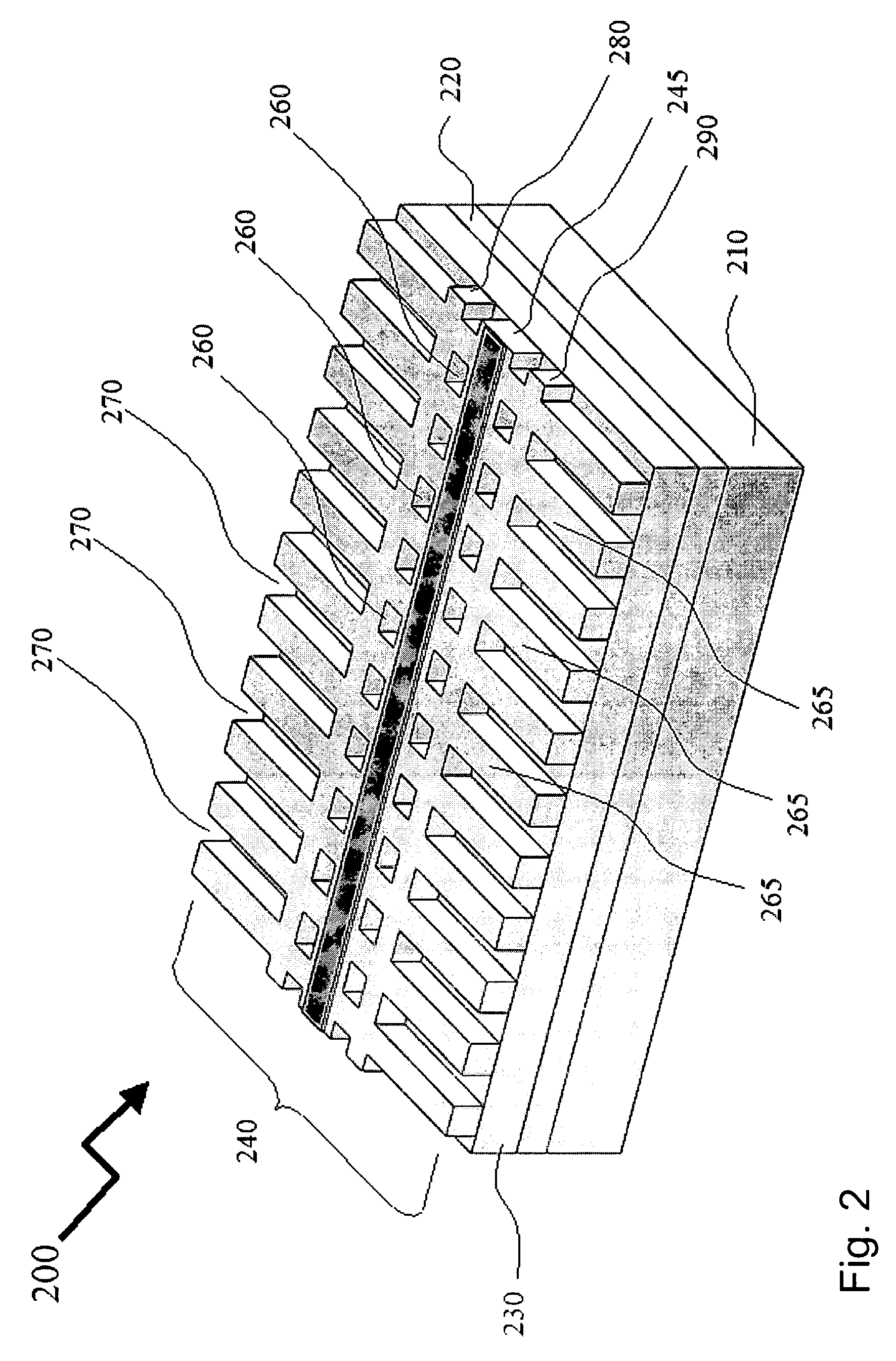 Coupling-enhanced surface etched gratings