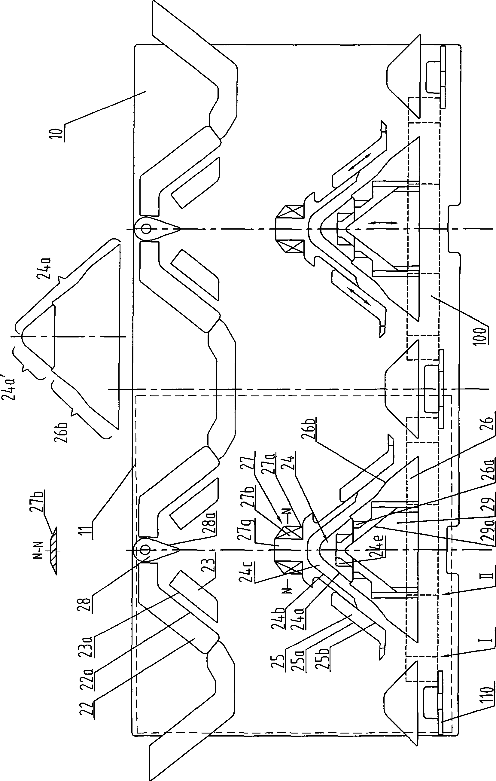 Triangular weaving mechanism