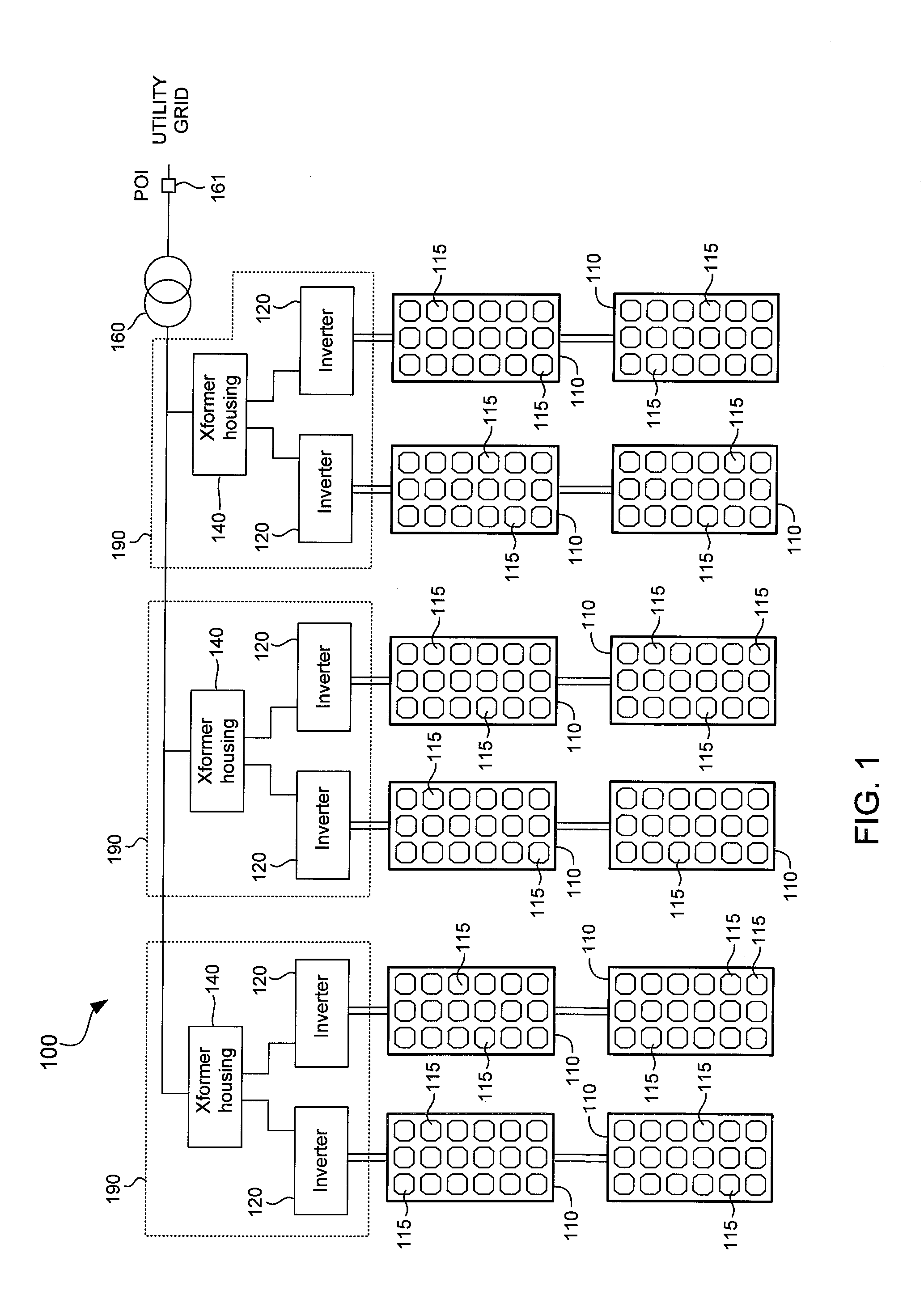 Mitigation of arc flash hazard in photovoltaic power plants