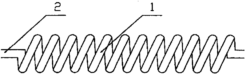 Spiral arc-shaped heat exchange pipe and machining processes thereof