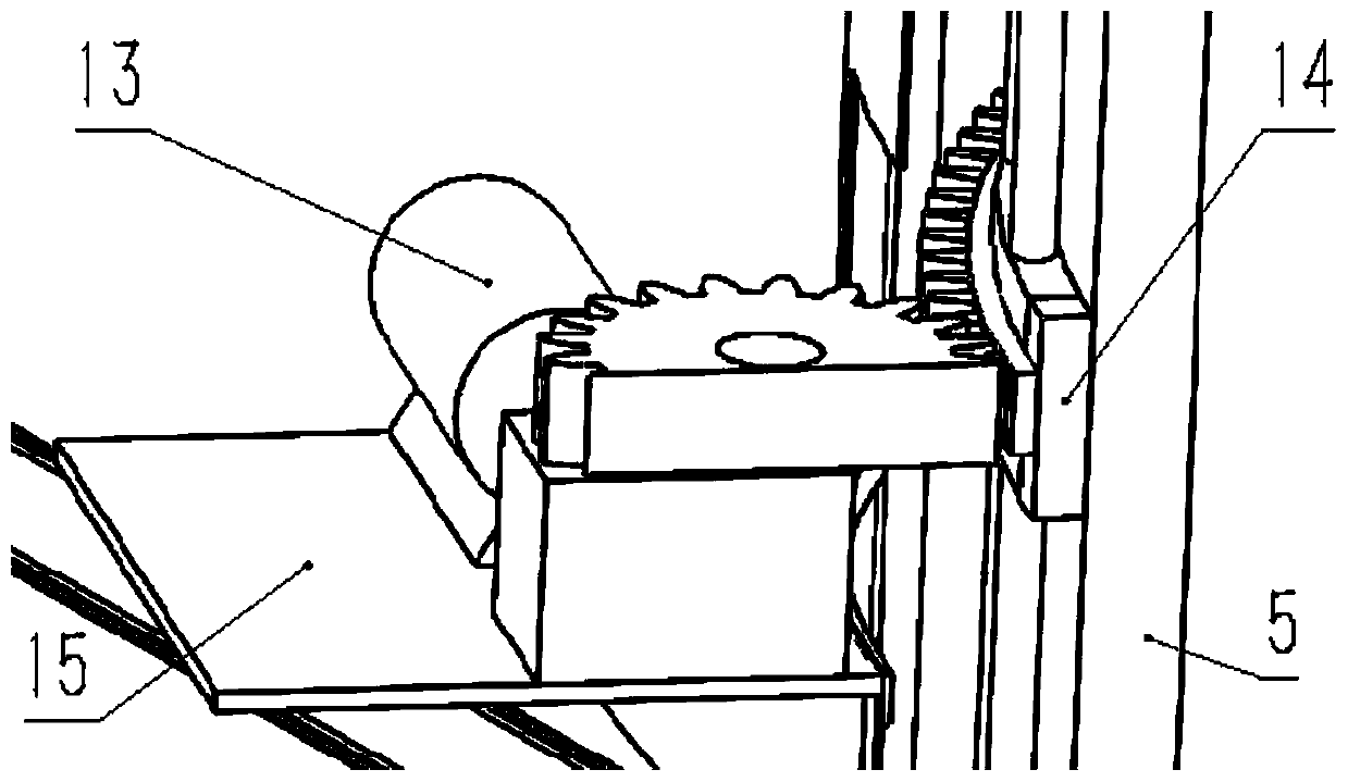 Anti-sway device for pull-down crane