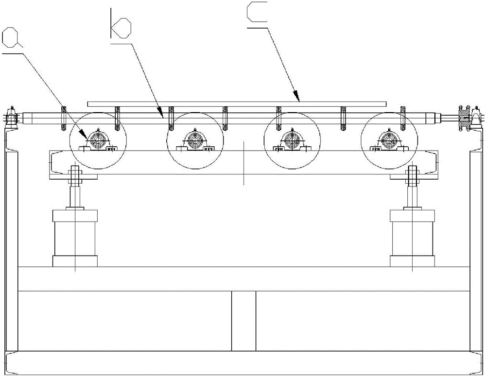 Workpiece steering device and glass processing device provided with same