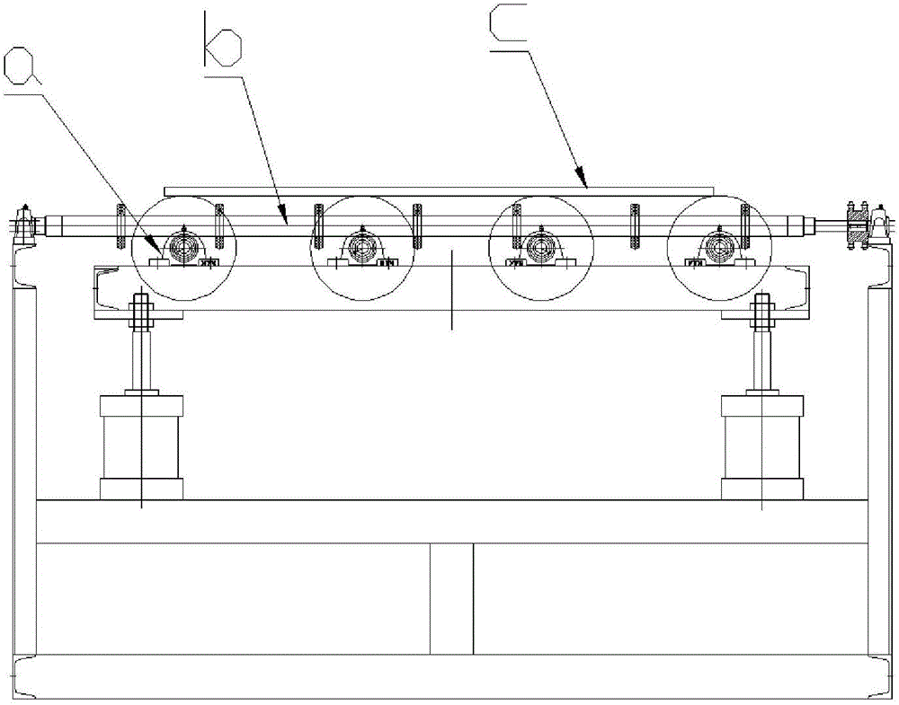 Workpiece steering device and glass processing device provided with same