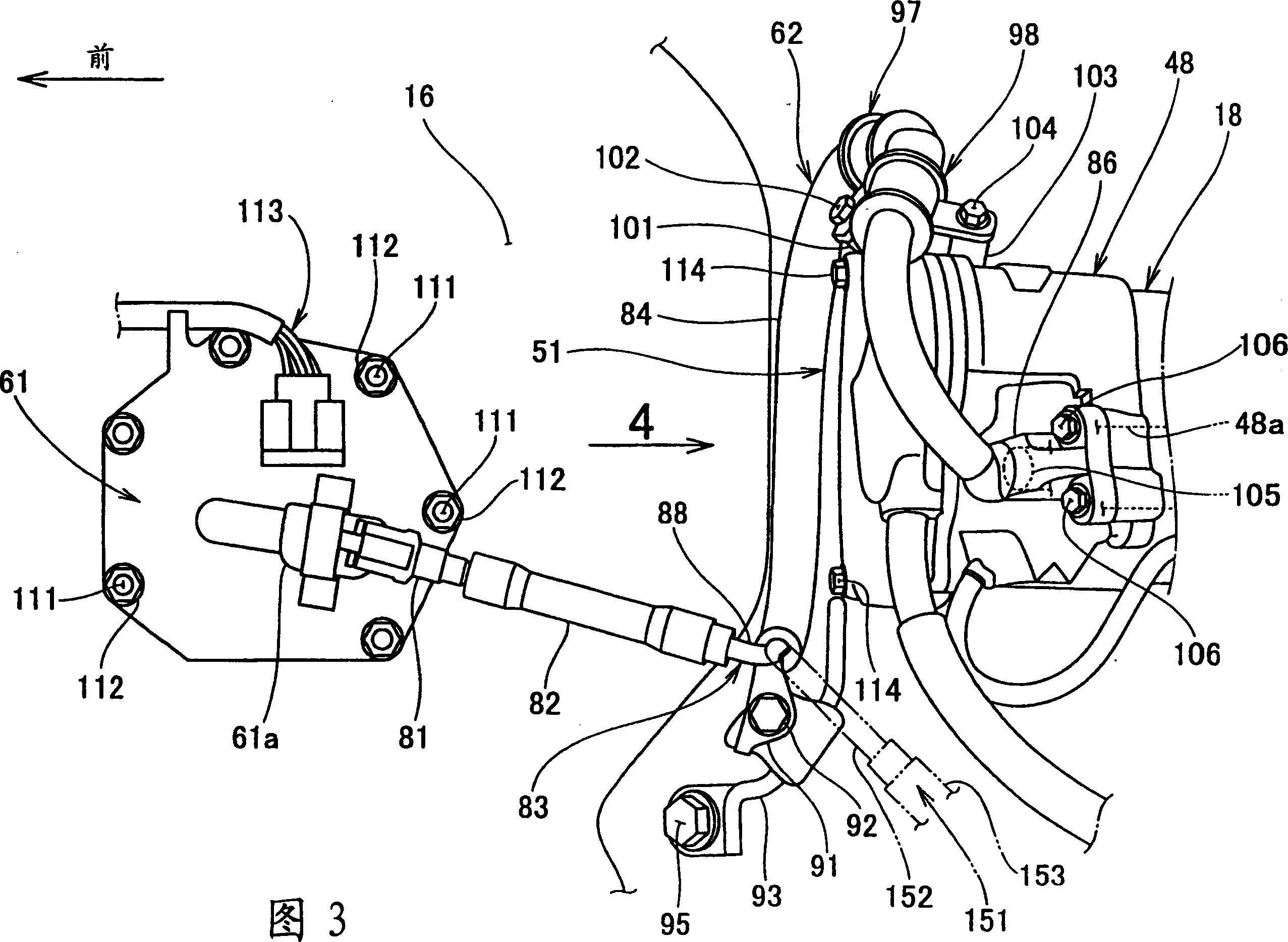 Fuel pipeline structure of vehicle