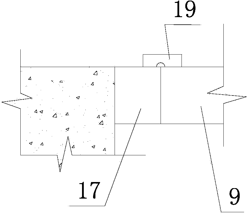 Construction device and construction method for steel beam connection platform