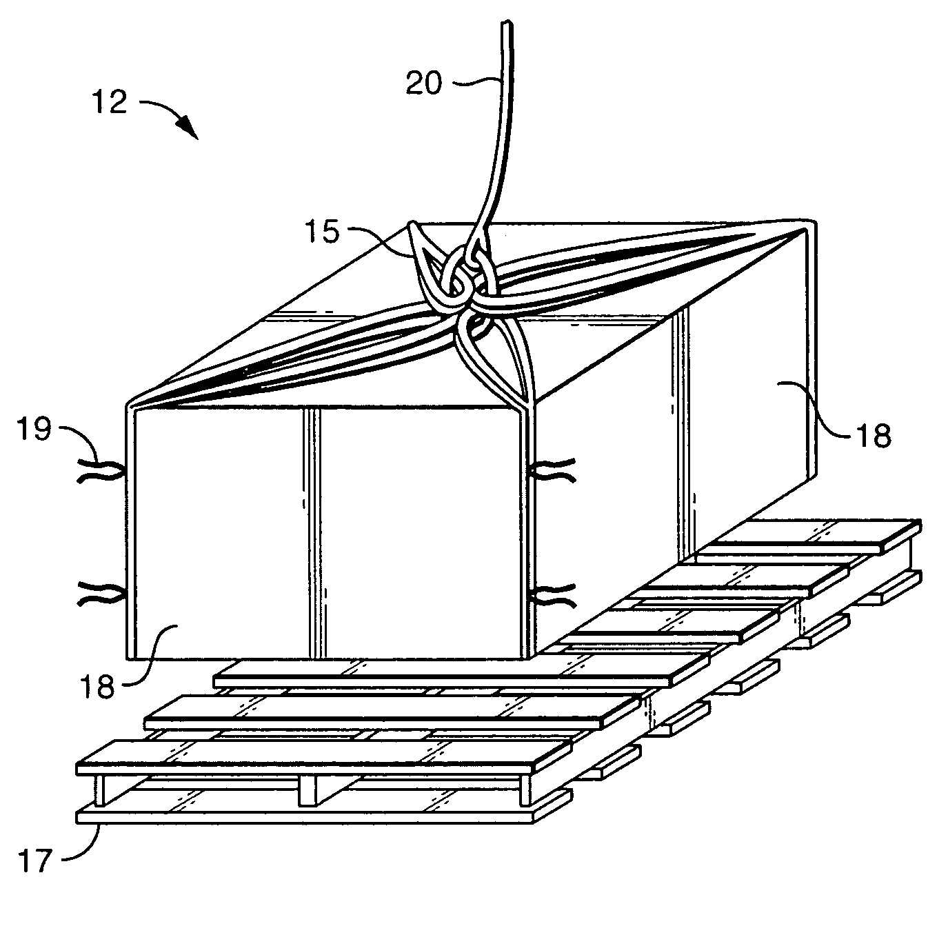 Pallet loading and unloading sling