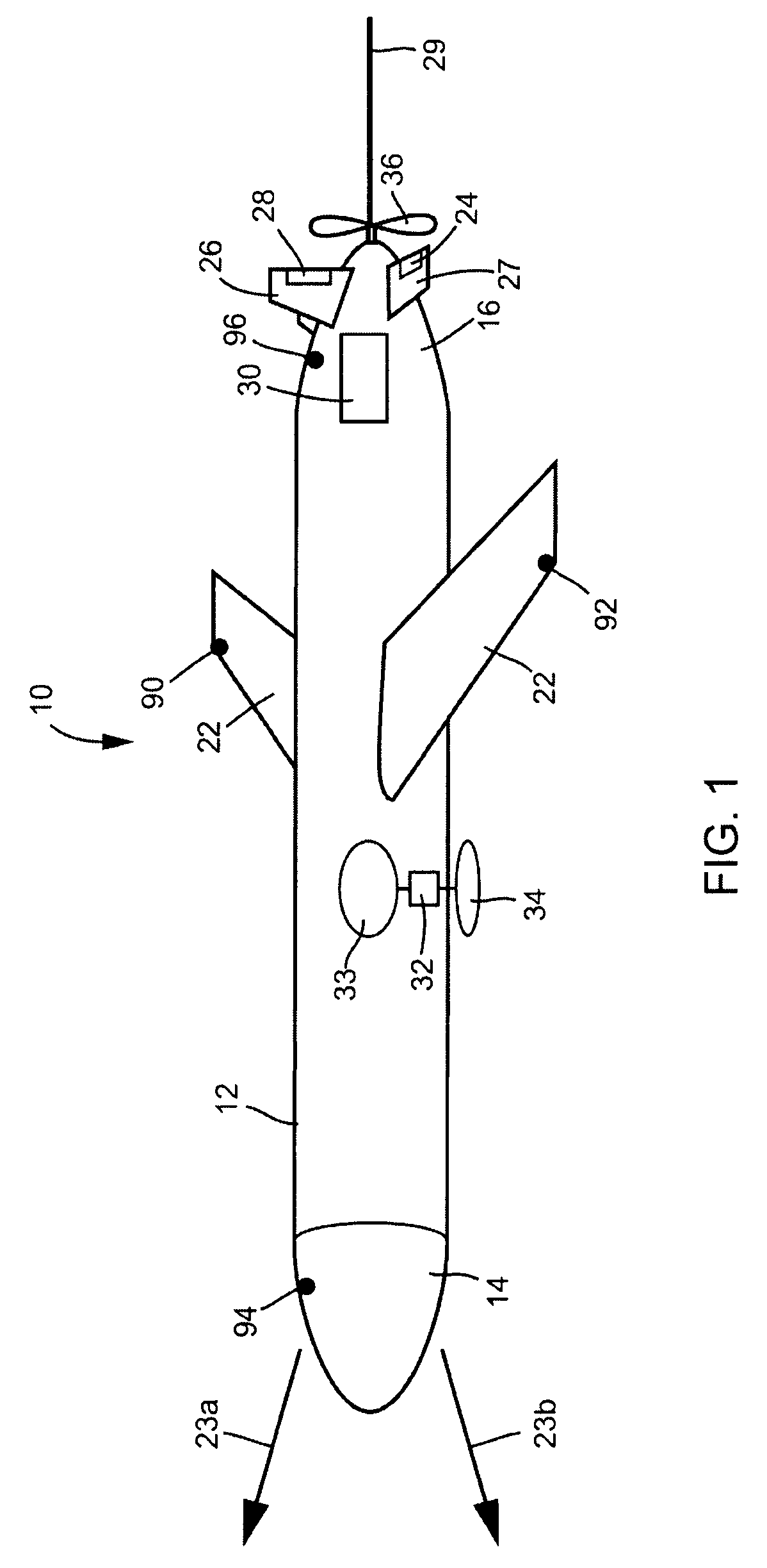 Autonomous underwater vehicle with current monitoring