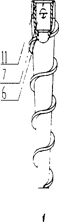 Underground gas collecting drilling tool