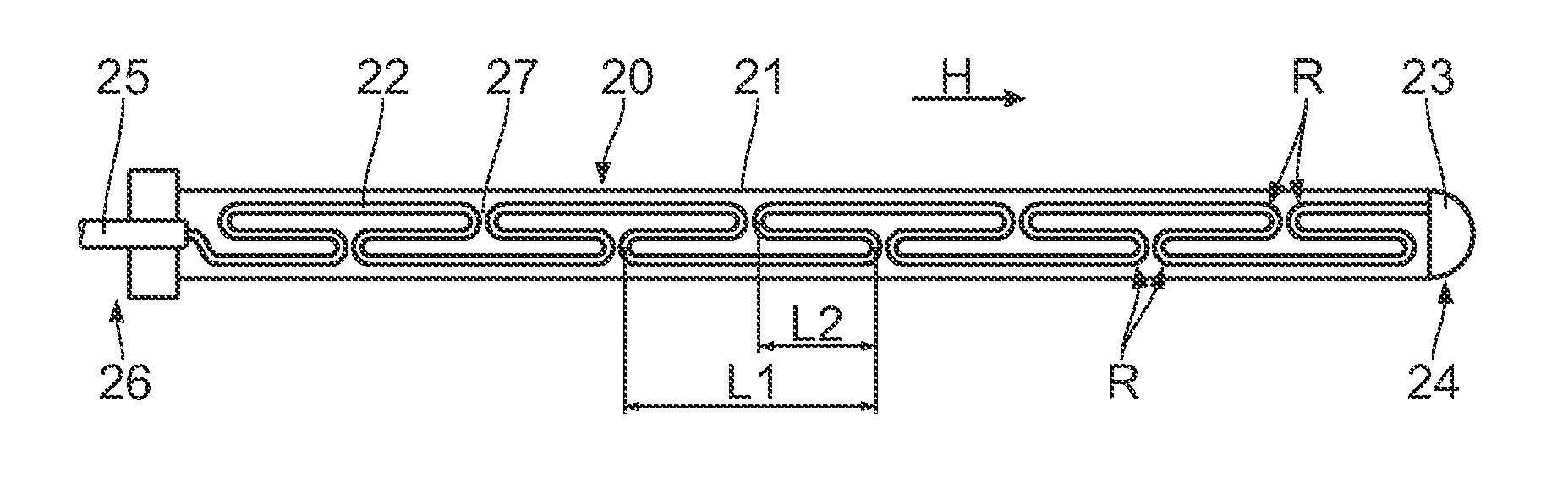 Electrode catheter for intervention purposes