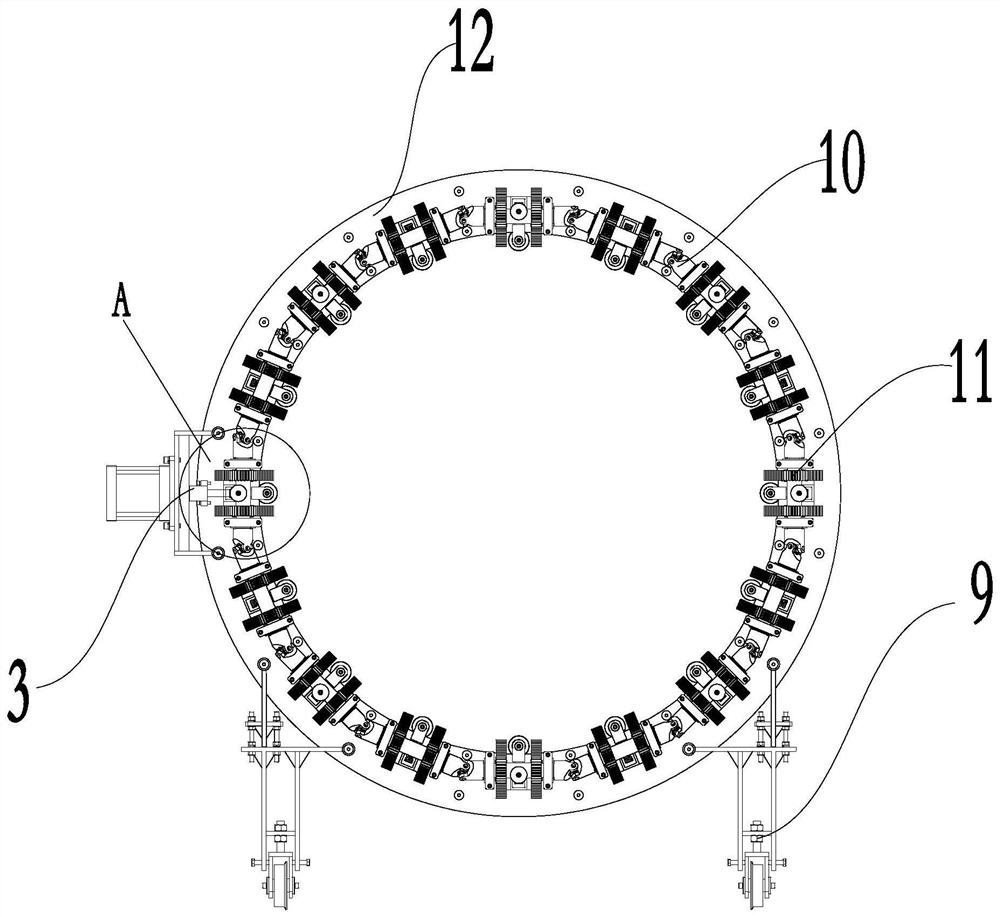 Clamping and rounding device