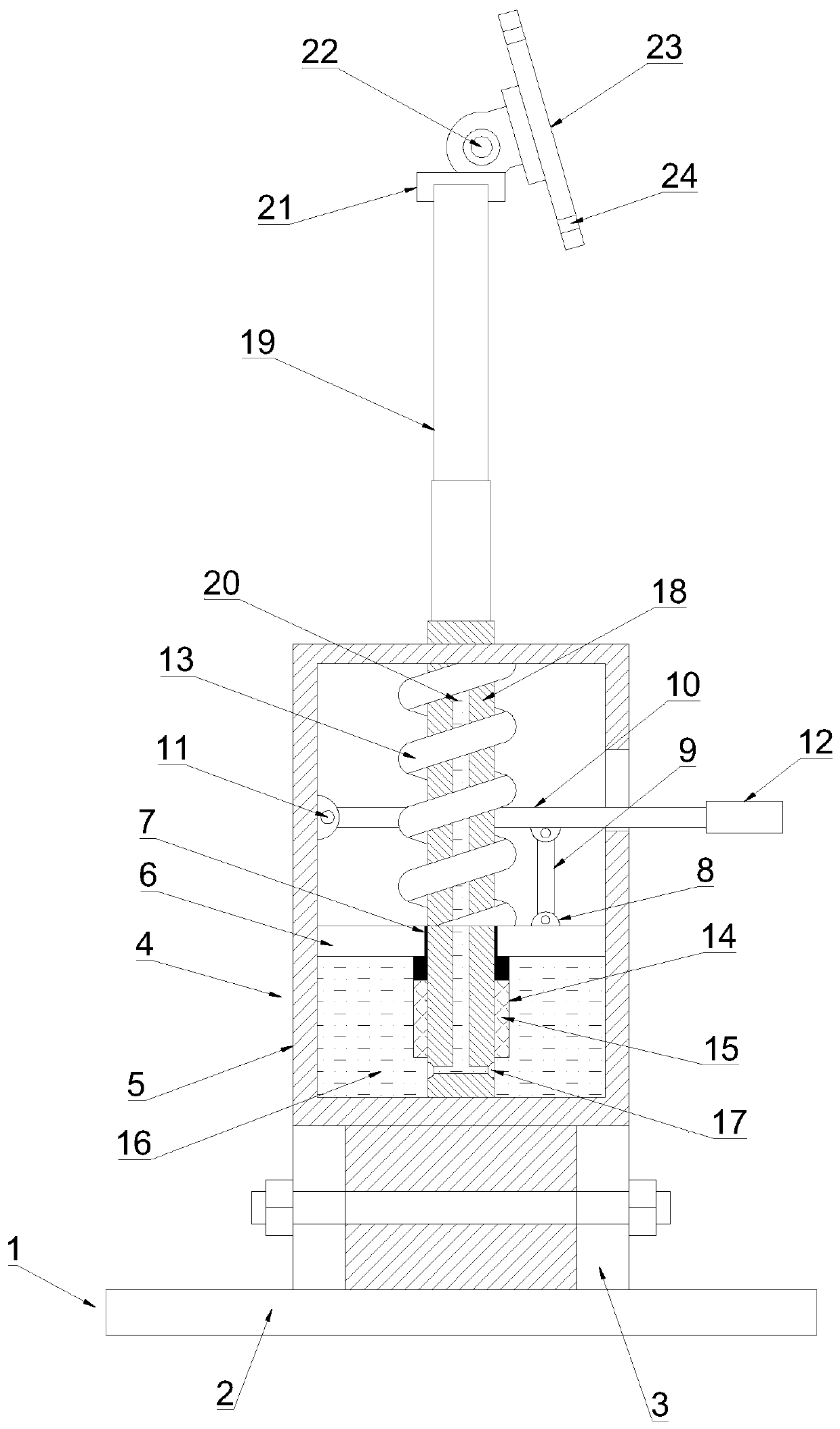 Automatic height increasing device for computer