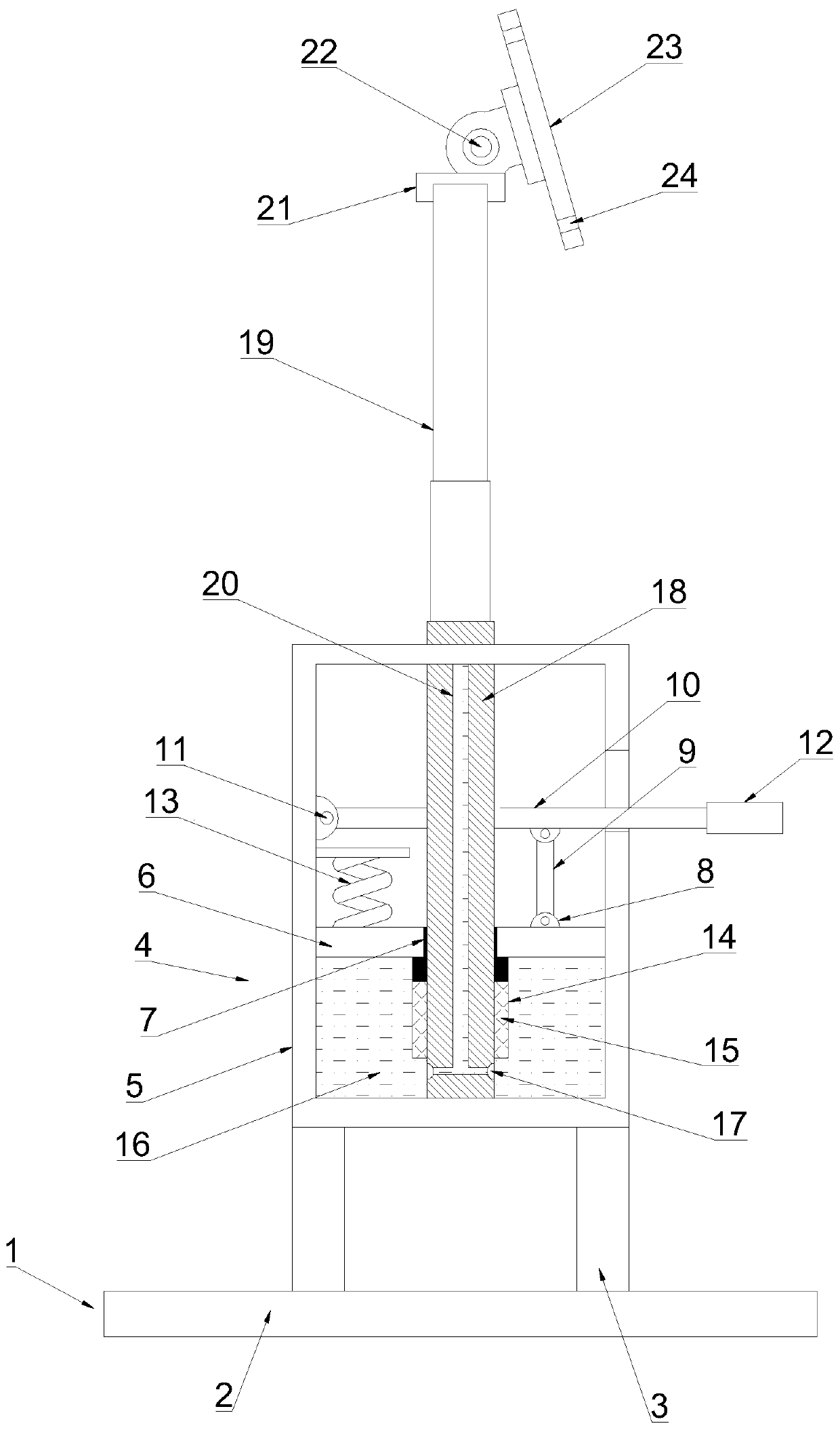 Automatic height increasing device for computer