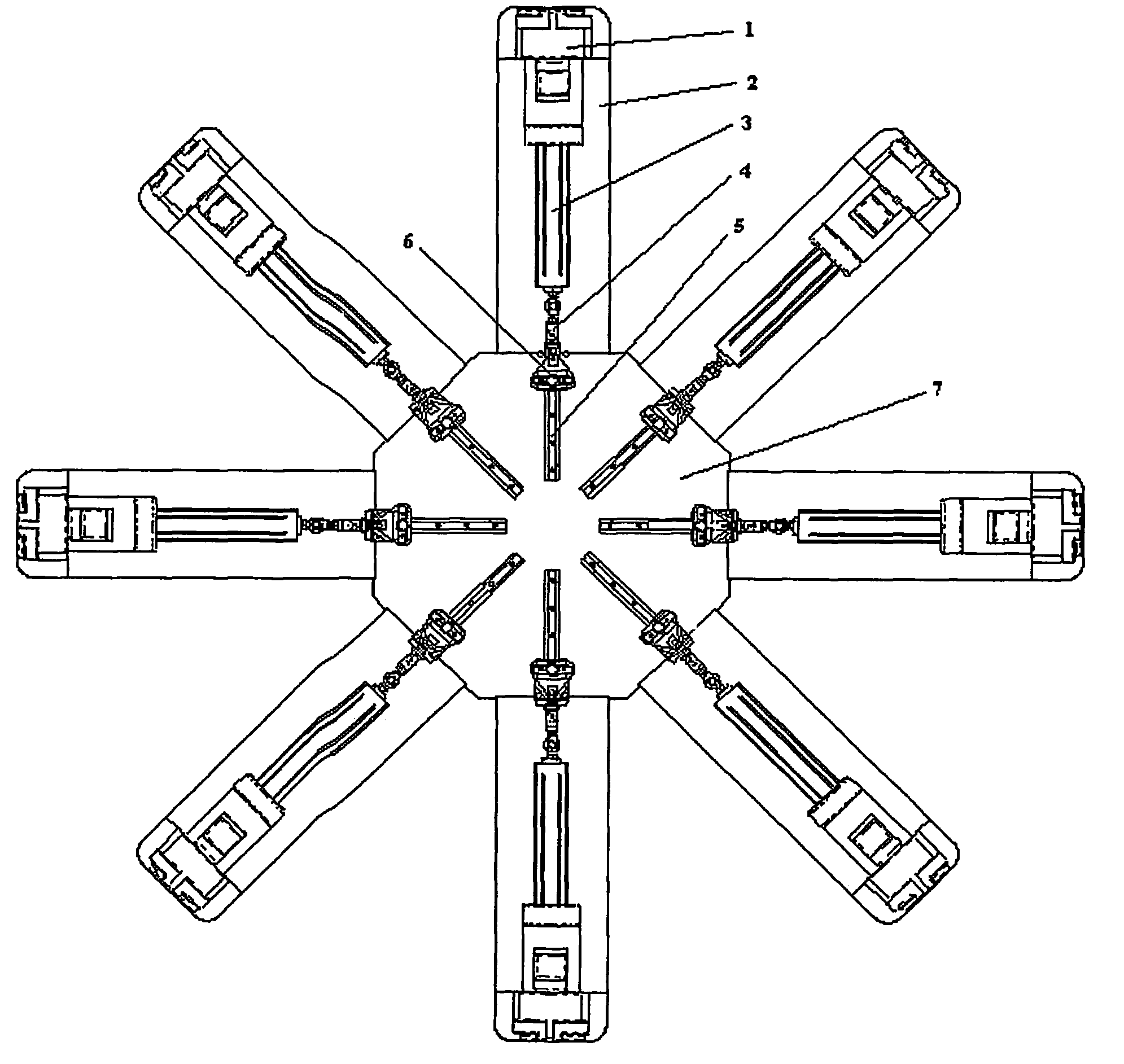 Multiaxial universal testing machine