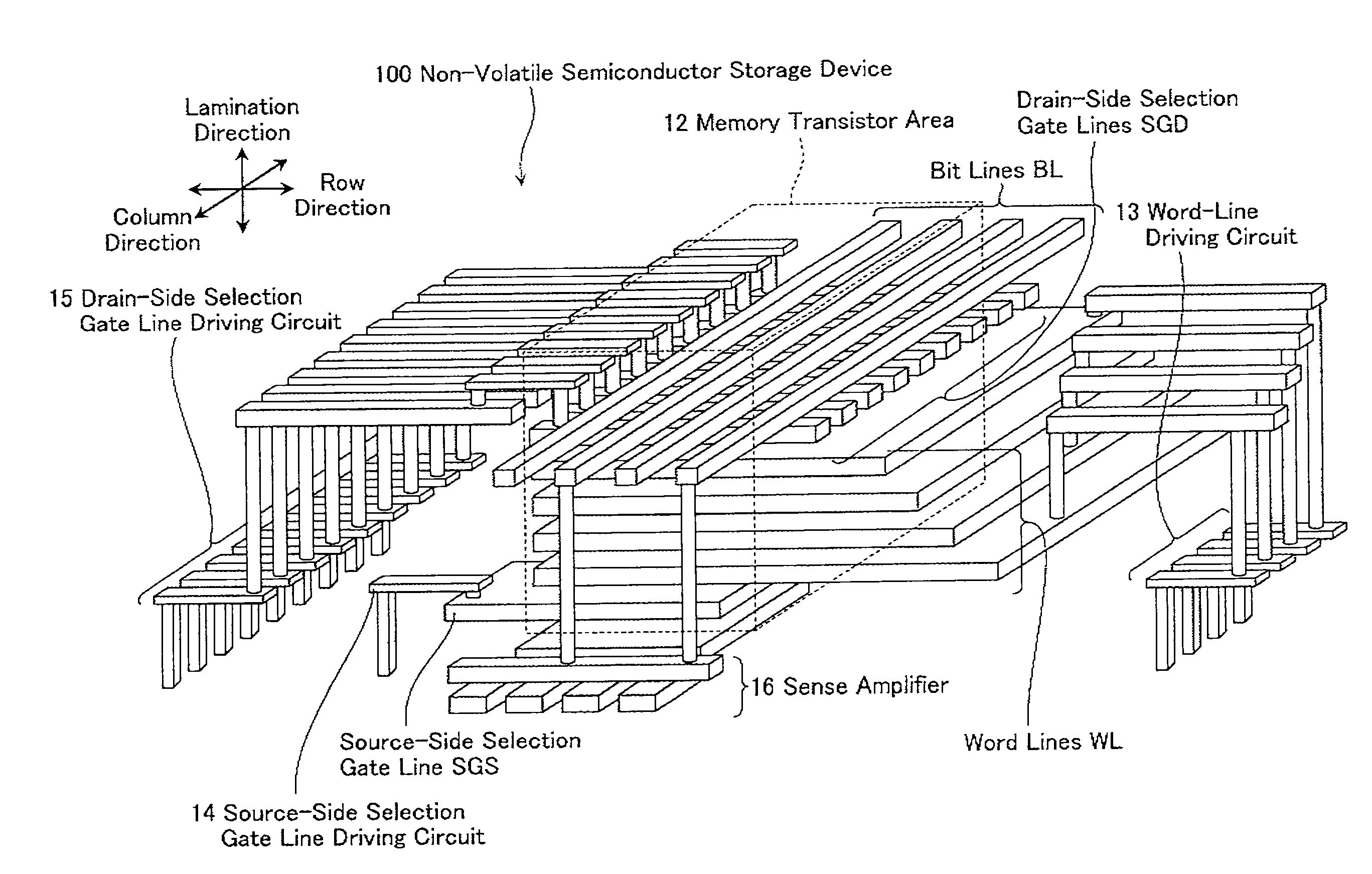 Non-volatile semiconductor storage device and method of manufacturing the same