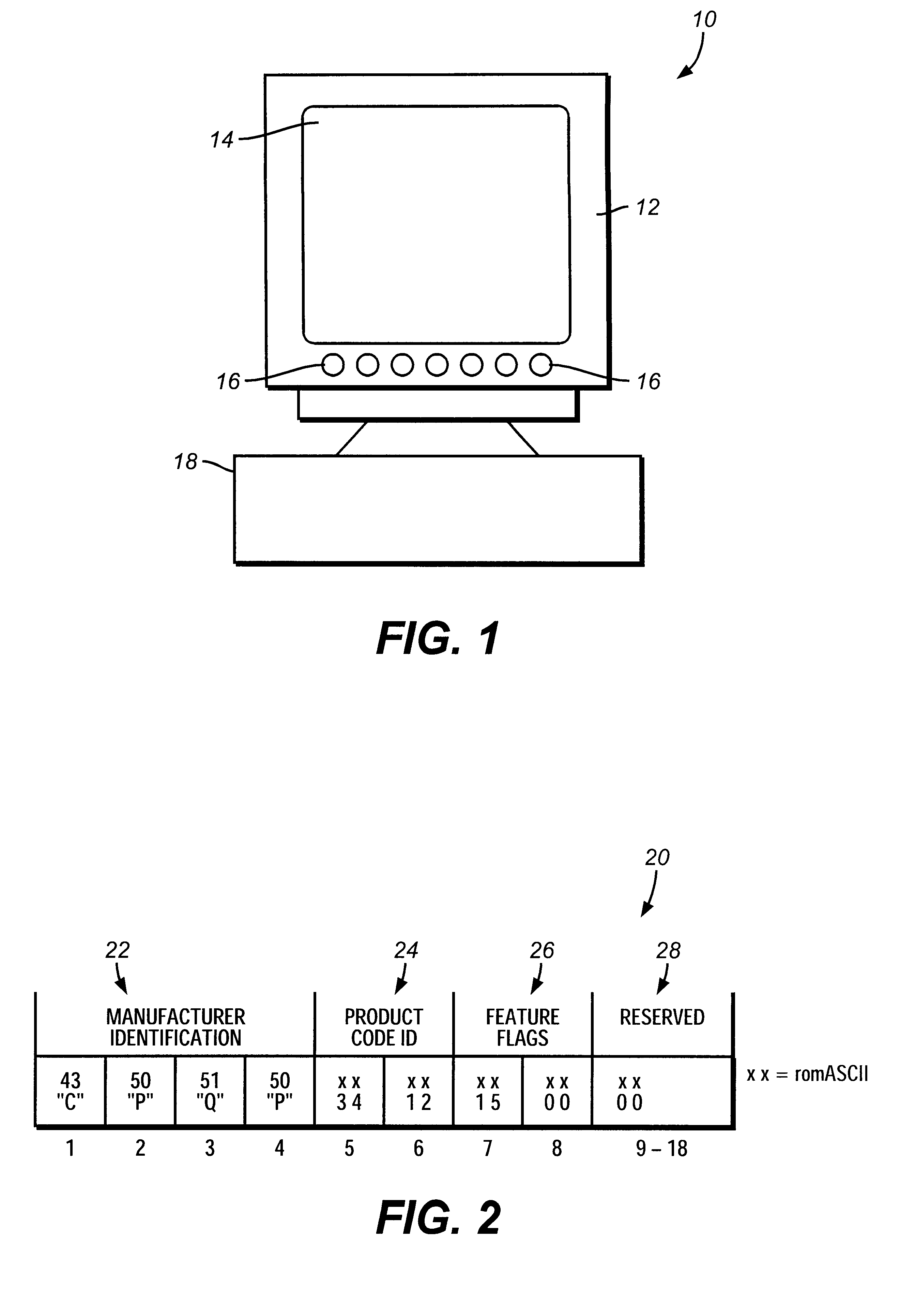 Method and apparatus for identifying display monitor functionality and compatibility