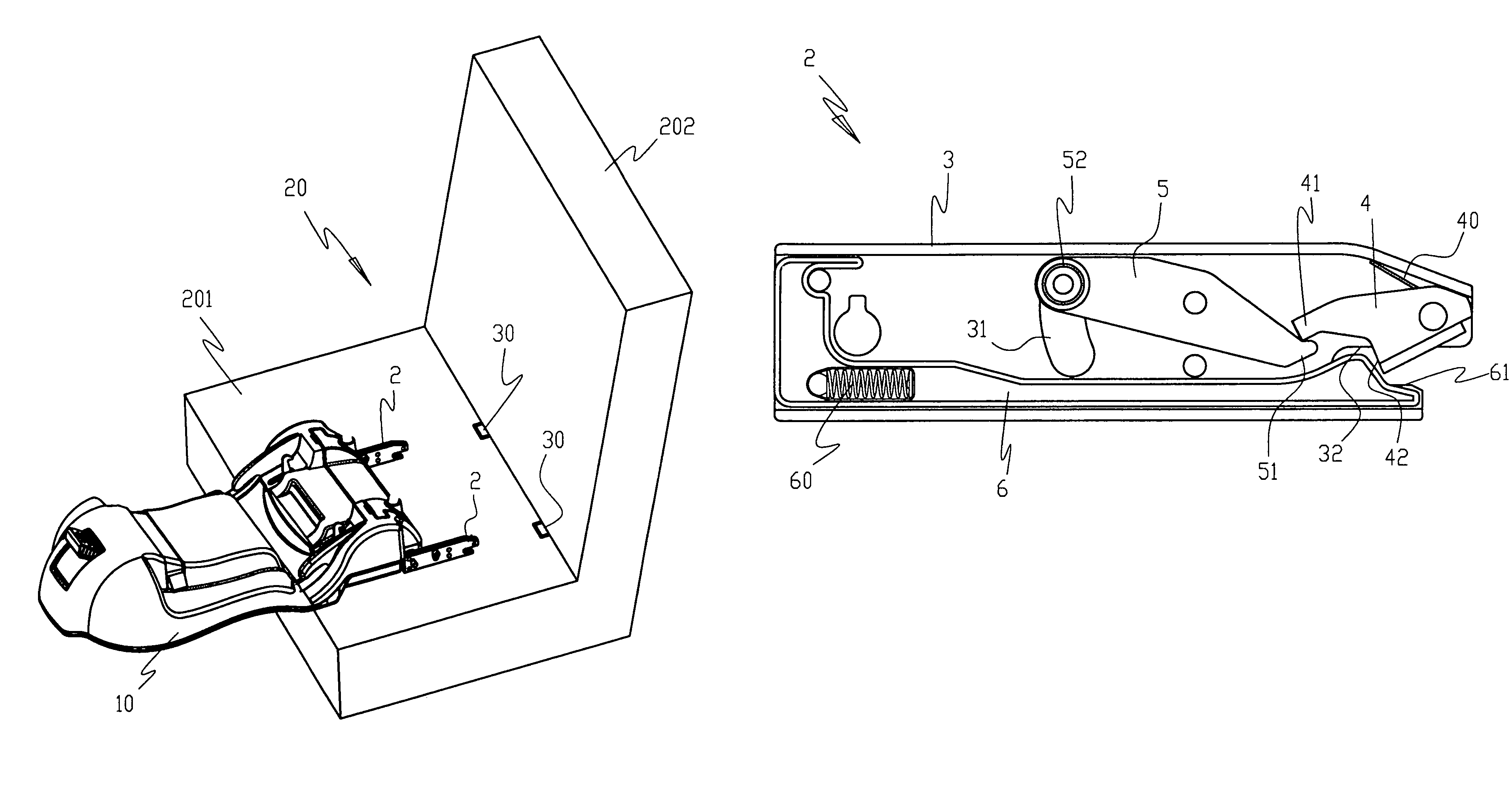 Securing mechanism of the base of safety car seat