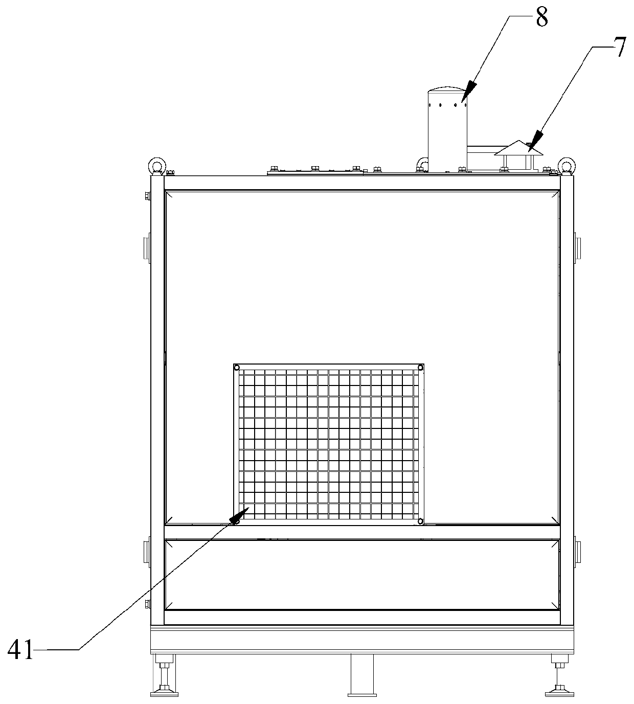 Axial force balance and sealing structure and high power density centrifugal fan