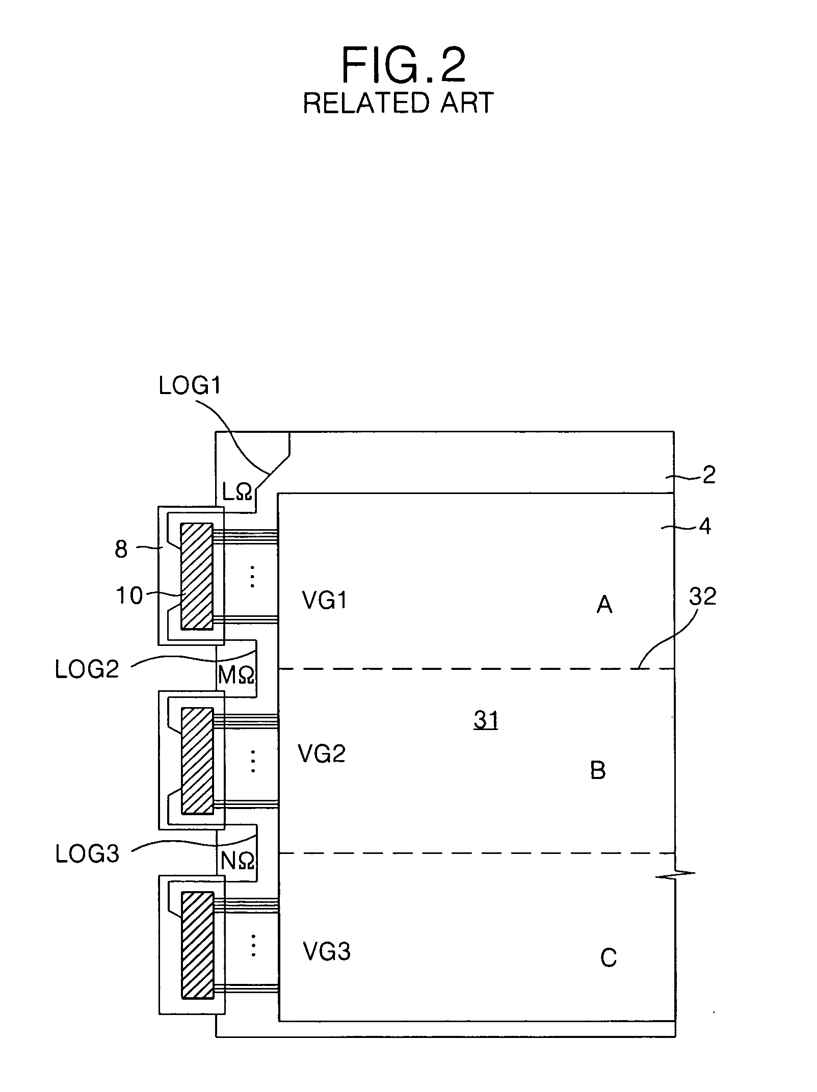 Line on glass liquid crystal display and method of fabricating the same