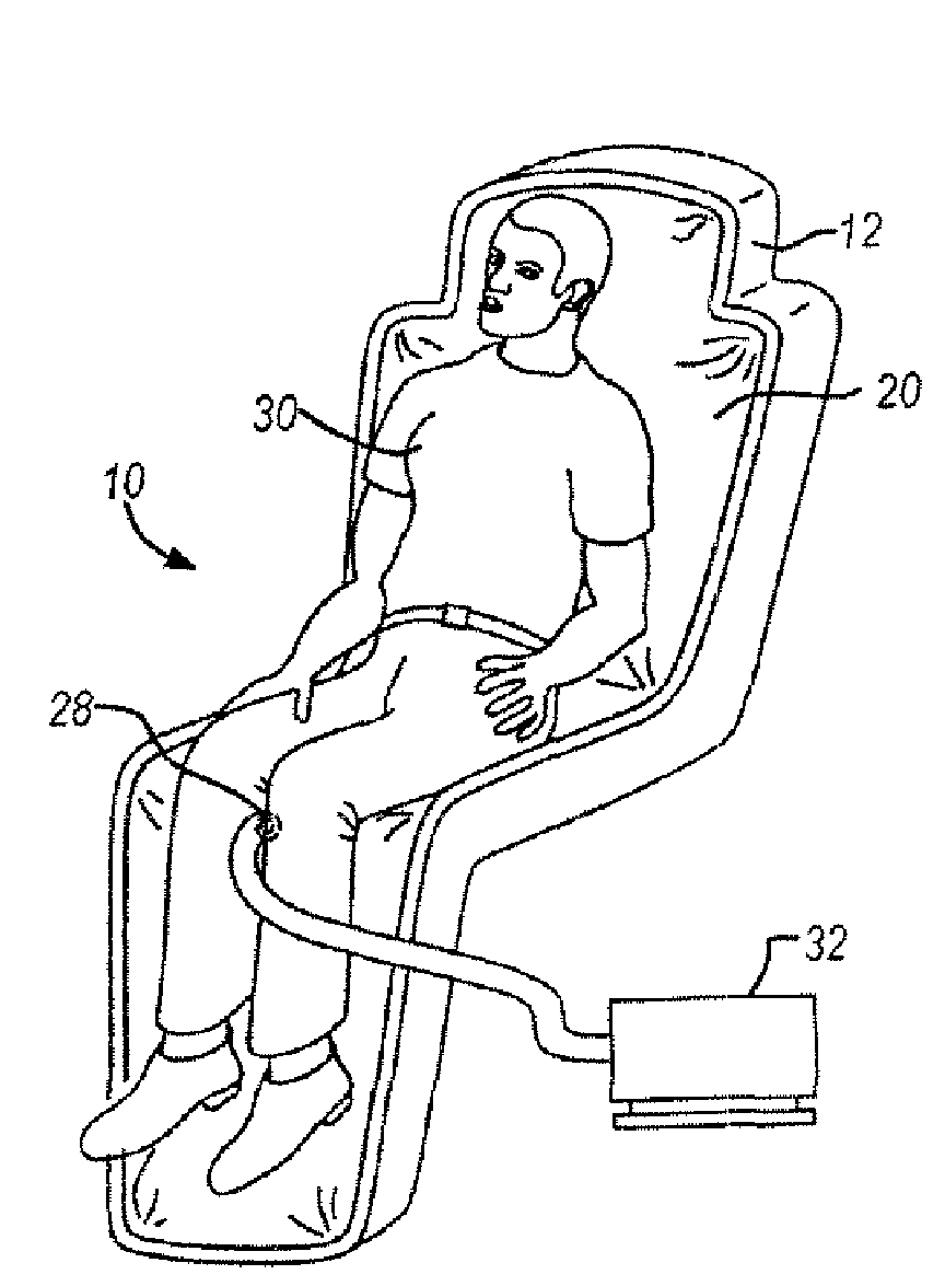 Composite shell spacecraft seat