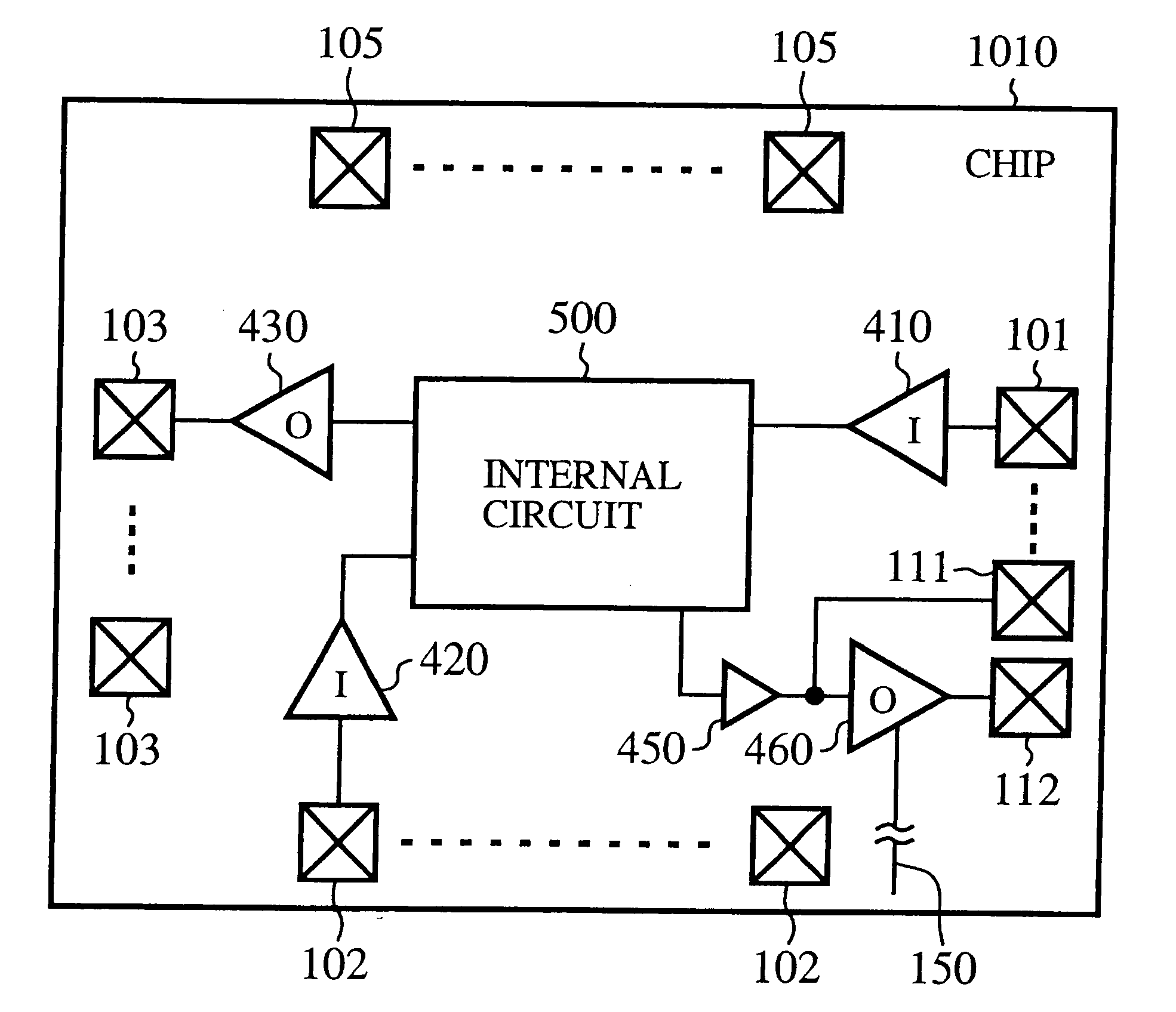 Semiconductor device downsizing its built-in driver