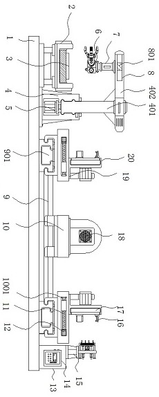 Non-standard plastic part internal thread machining device capable of conducting thread detection