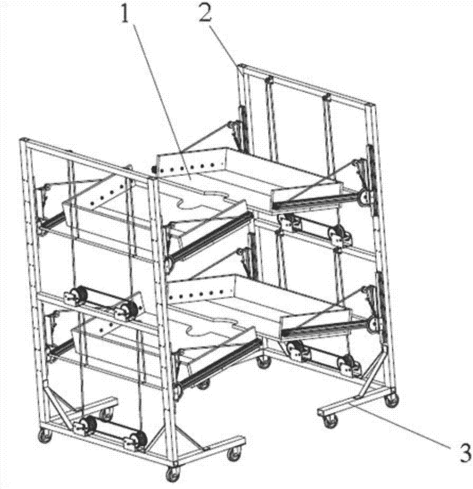 Forest fruit receiving device