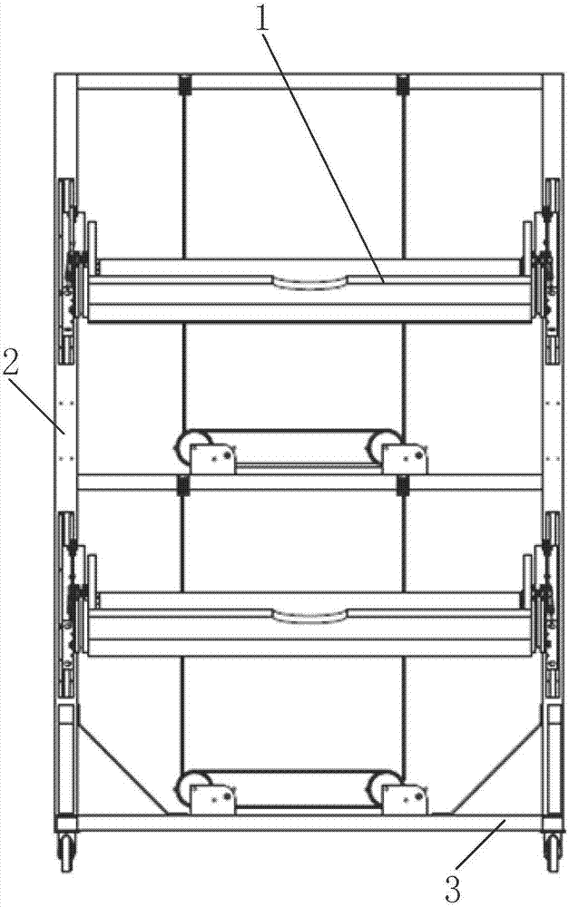 Forest fruit receiving device