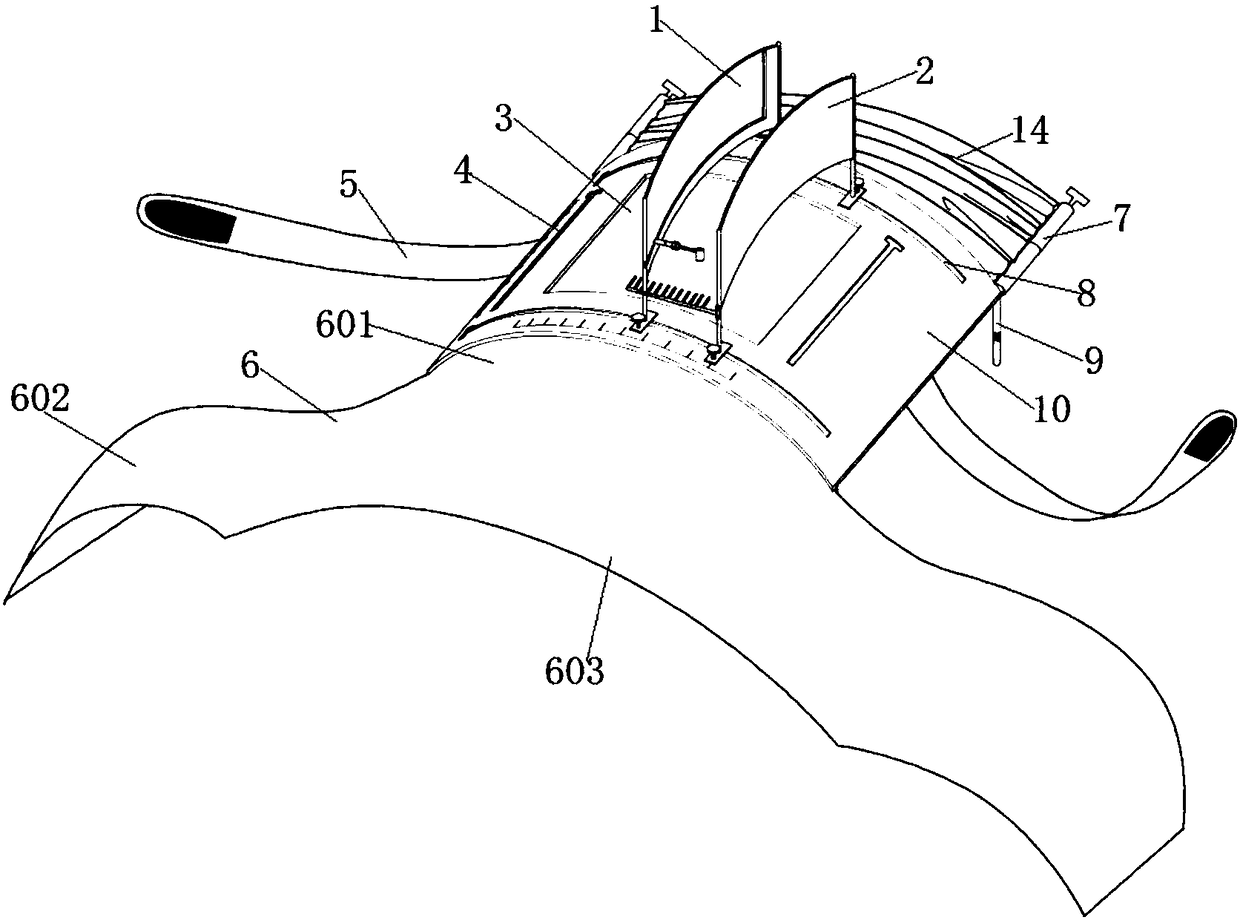 An ultrasonic fixation frame for ultrasound-guided cervical nerve block and vascular puncture