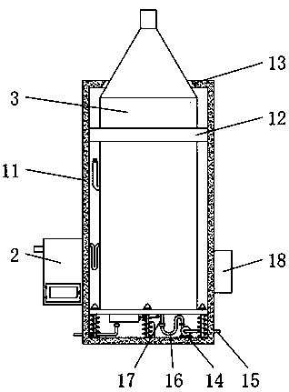 Energy-saving type multiple-effect VOCs purification reactor