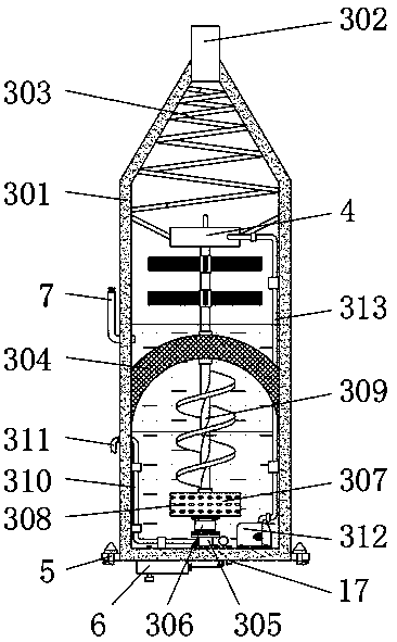 Energy-saving type multiple-effect VOCs purification reactor