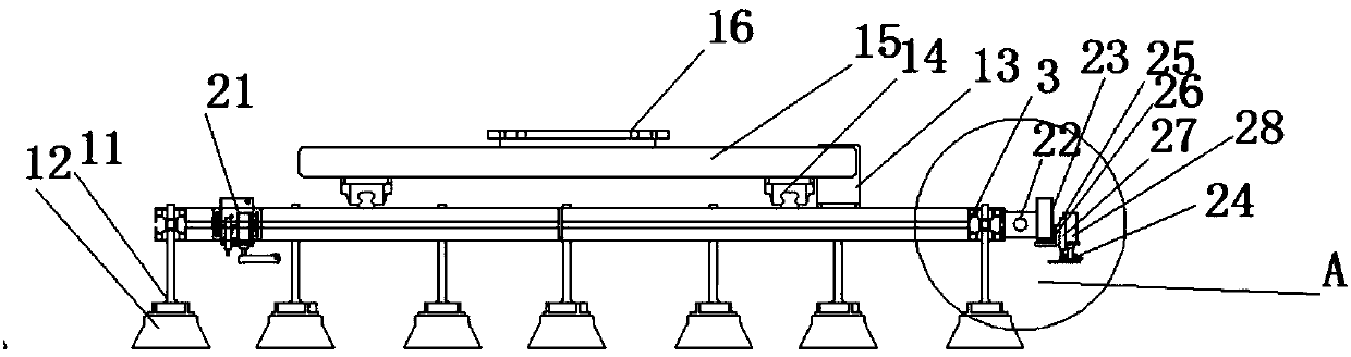 Sheet material quantitative pushing device