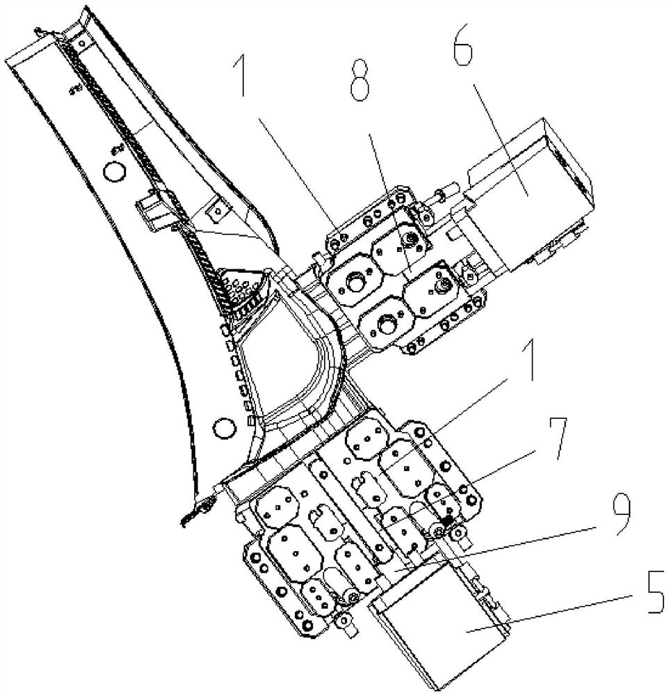 A two-color injection mold