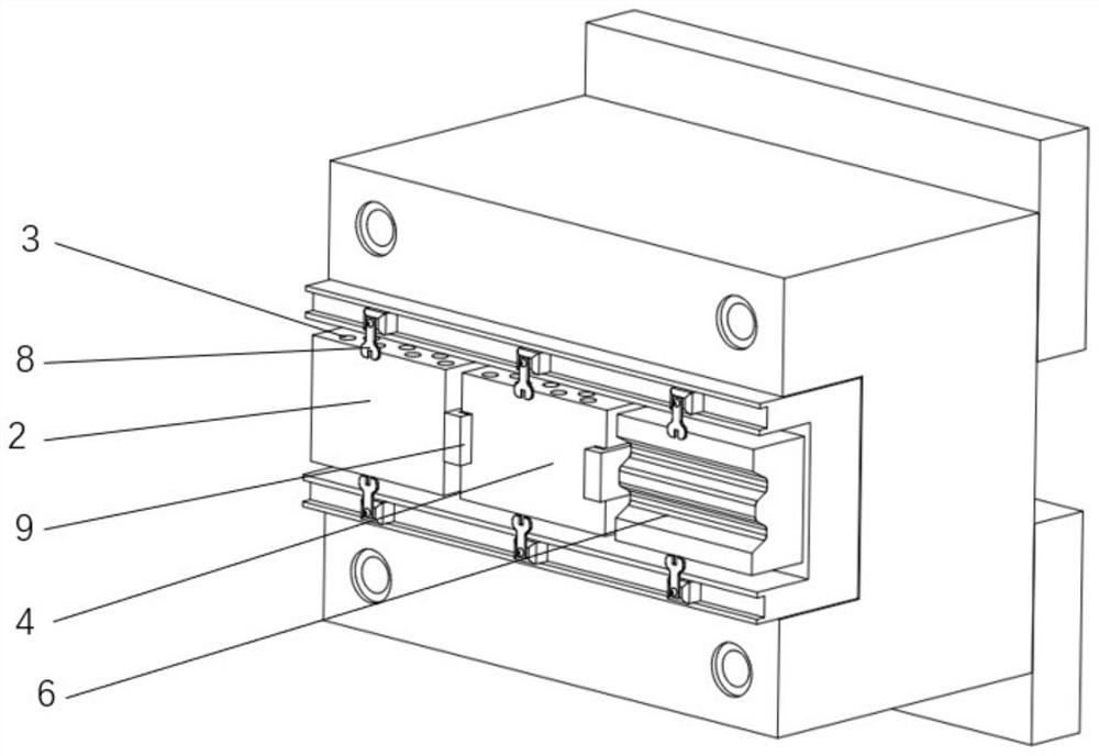 Aluminum alloy thin-wall component as well as efficient hot stamping forming method and application thereof