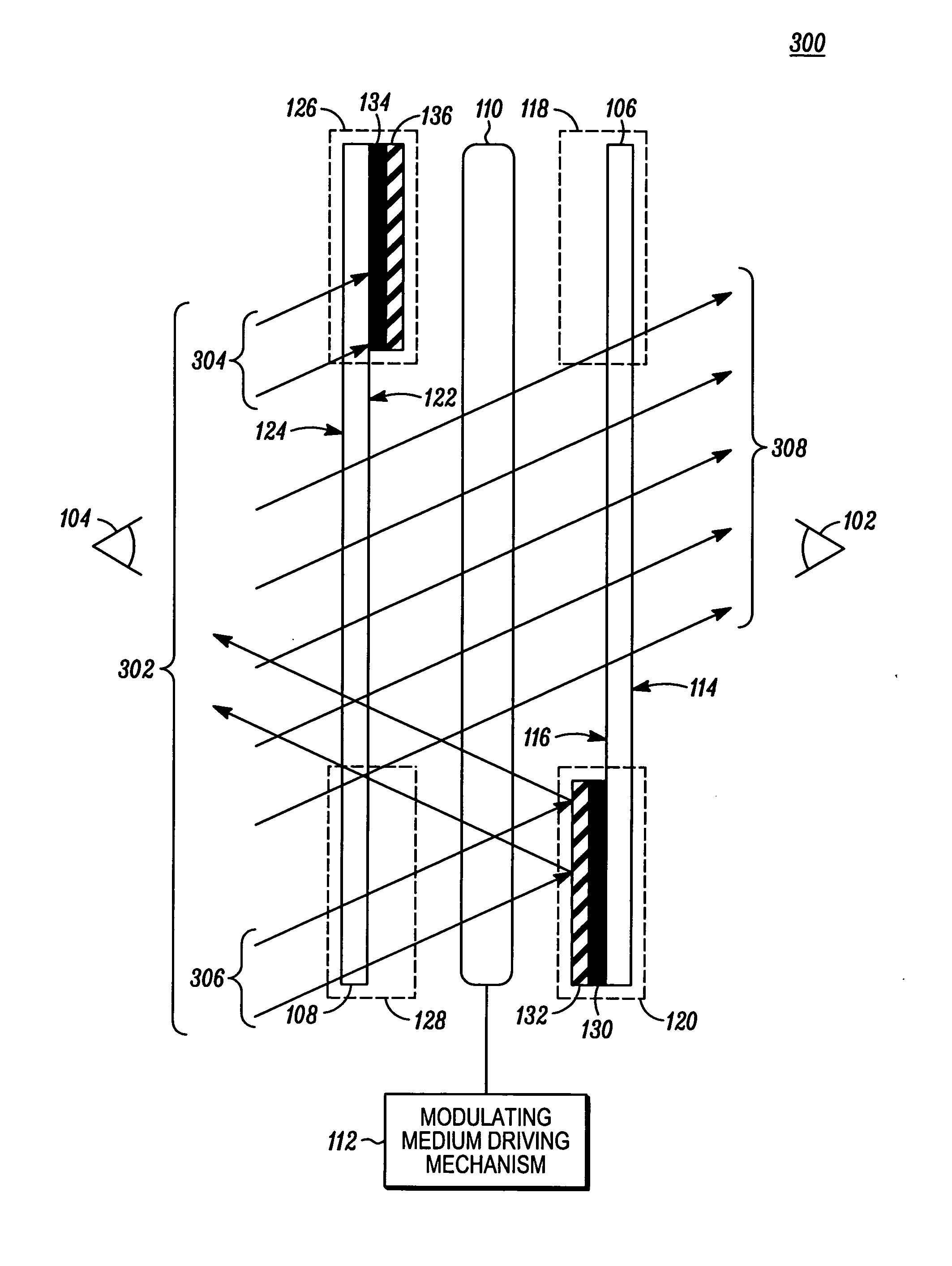 Two-way trans-reflective display