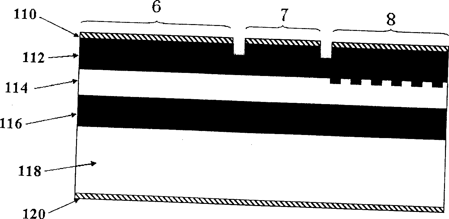 V type coupling cavity wavelength switchable semiconductor laser