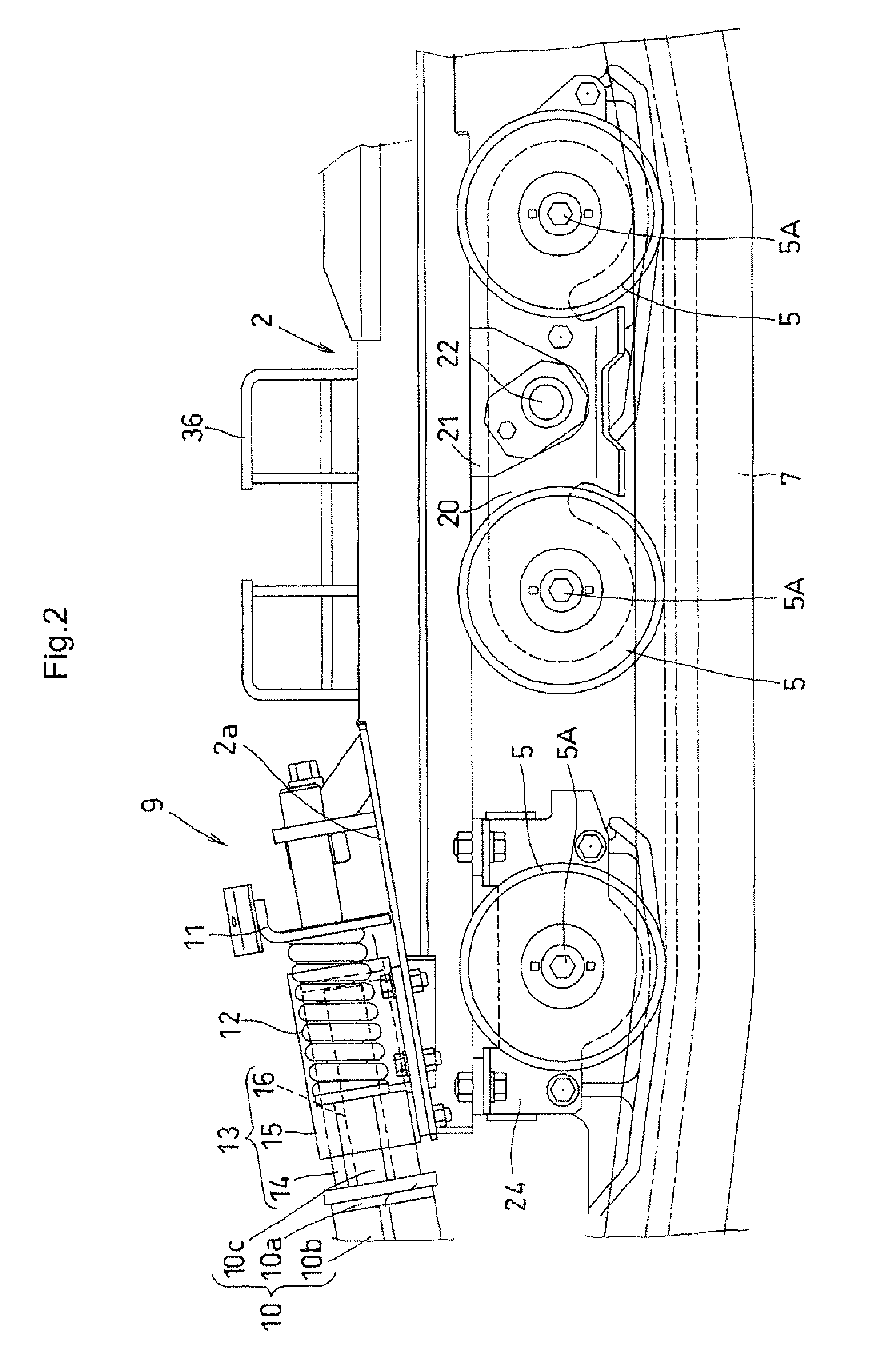 Crawler travel unit