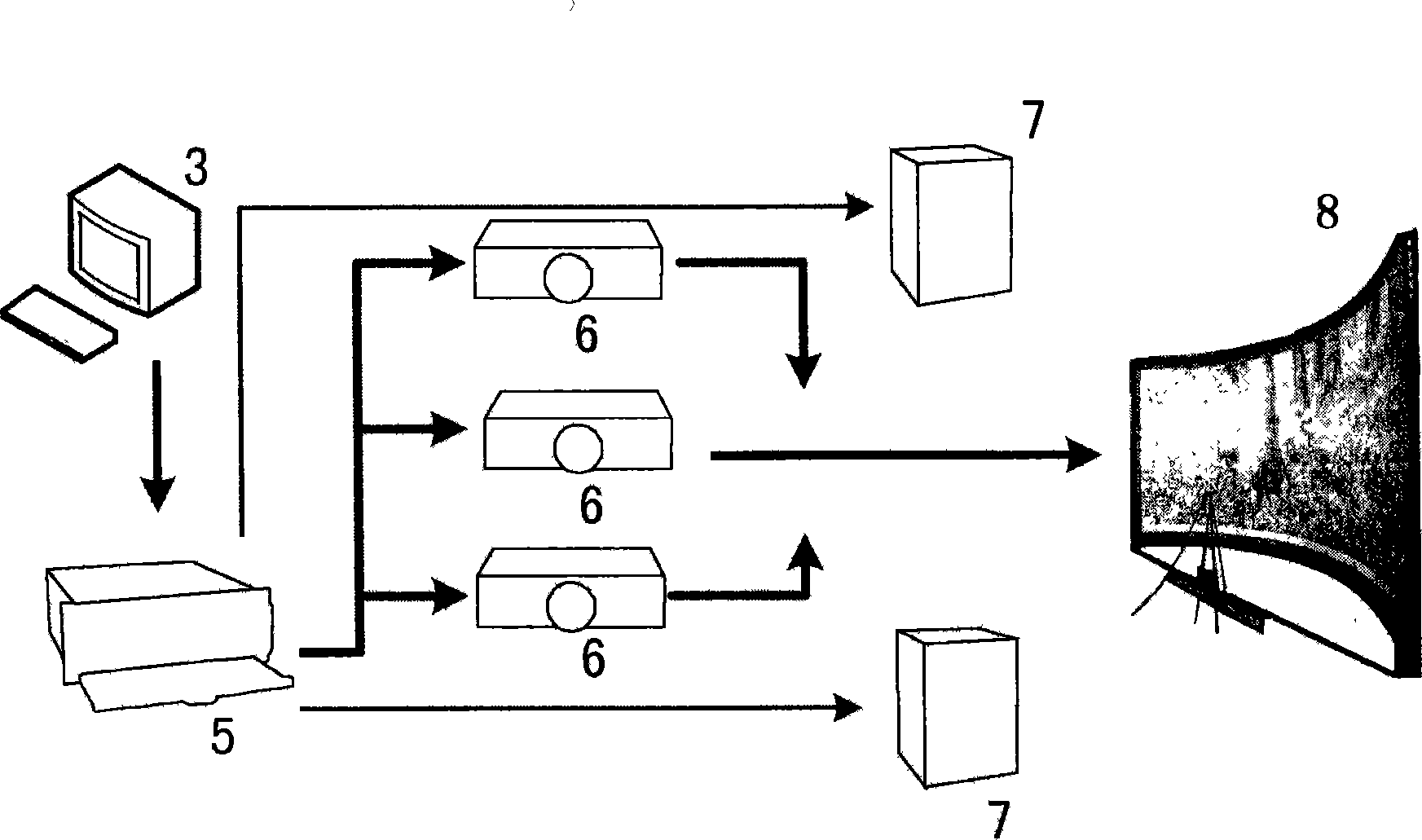 High present sensation intelligent perception interactive motor system and implementing method